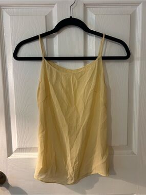 100% Silk Vintage Pale Yellow Camisole